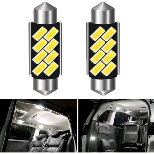A Pack Car Interior Light 39mm Led Festoon DE3423 DE3175 C5W Trunk Dome Map Bulb Light For Mazda 2 3 5 6 2012 2013 2014 2015