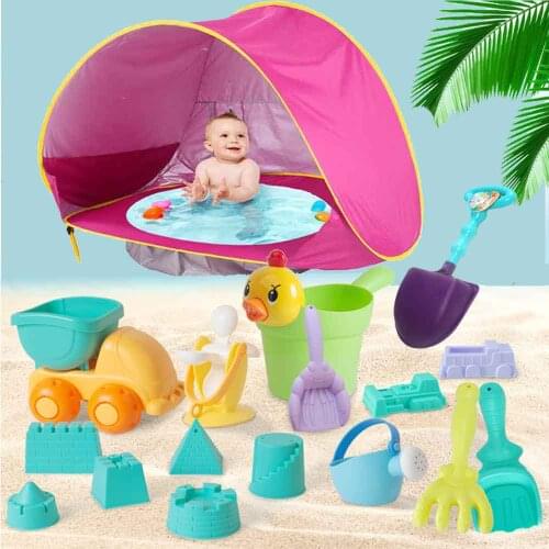 Waterproof Uv-protection Childrens Tent Portable Tipi Dry Pool Baby Beach Outdoor Camping Kids Tent Childrens House Game Tents