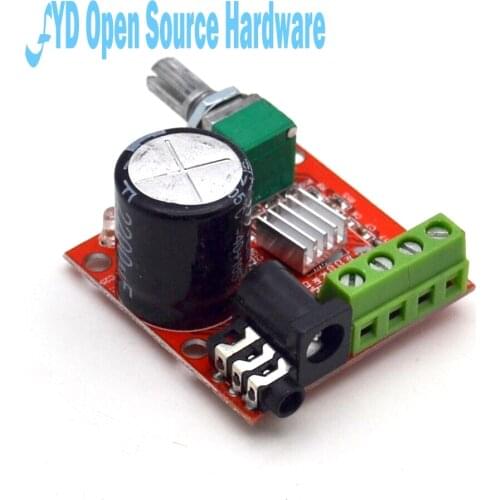 10W +10W PAM8610 D Class Dual-channel HIFI Audio Amplifier Board