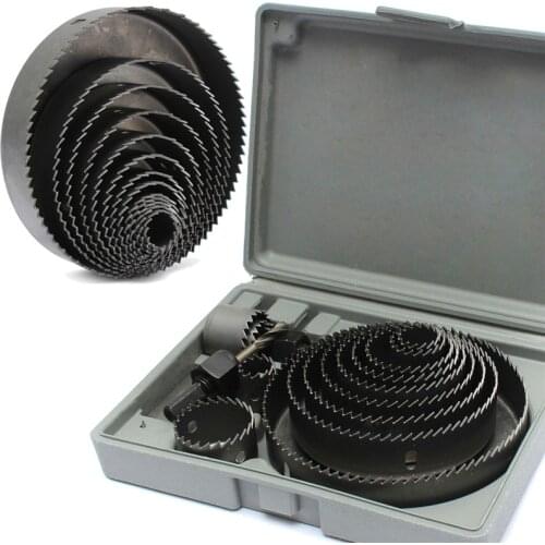 16Pcs 19-127mm Hole Saw Cutting Set Kit Drilling Tool Wood Metal Cutter Mandrels Saws Woodworking Combination Best Price