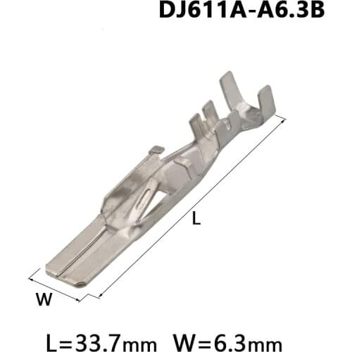 2000 pcs terminal DJ611A-A6.3B Male connector female wire connector connector Plugs socket Fuse box Wire harness Soft Jacket