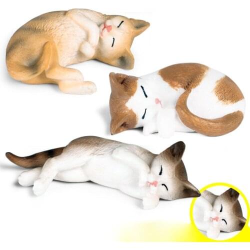 7*2.5*5.5CM simulation animal model toy Persian cat domestic cat pet cat solid plastic static scene decoration