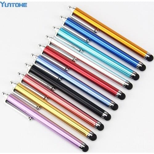 Aluminum Touch Pen Screen Stylus Long For iPhone ,For Samsung Huawei etc. Tablet,Laptps Other Mobile Phones 200pcs/lot