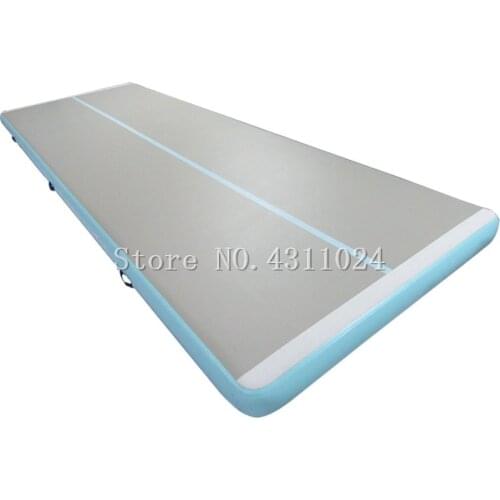 Free Shipping 5m Mint Inflatable Gymnastics Tumbling Air Track Air Mat Inflatable Tumble Track Trampoline Come With a Pump