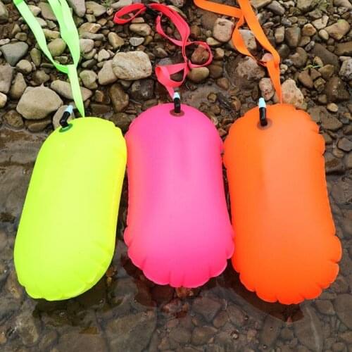 Safety Inflatable Life Saving Swim Buoy PVC Swimming Buoy Tow Float Swimming Inflatable Flotation Bag Safety Float Air Dry Bag