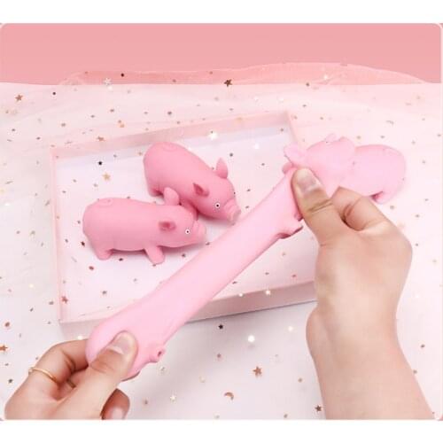 New Venting Decompression Toy Pug Novelty Practical Jokes Squeeze Pig Anti Stress Sand Elastic Creative Stretching Pinch Toys