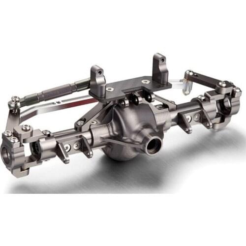 For 1/10 Axial SCX10 RC Crawler Car Front Rear Axle Assembly Kit Durable Metal CNC Upgrade Parts