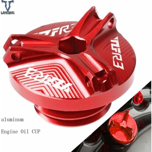 For Yamaha YZF-R3 2015 2016 2017 2018 2019 Motorcycle Accessories Aluminum Motorbike Engine Oil Cup Plug Sump Cap Cover Engine