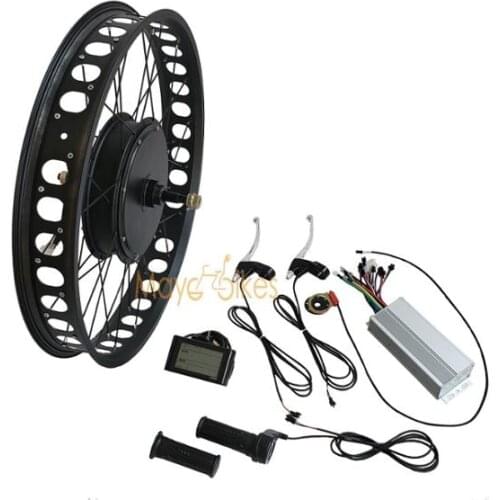 26"x 4.0 fat tires 1000w hub e bike conversion kit with sw900 lcd display