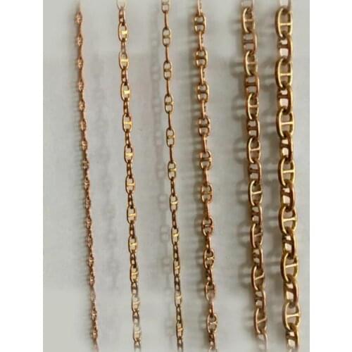 Brass Stud Link Anchor Chain STUDDED LINK ANCHOR CHAIN RC MODEL- 900mm/1.2m Copper Railing Chain Marine Use Anchor Chains
