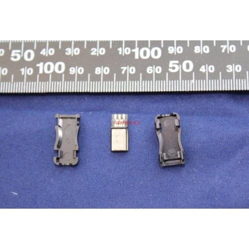 Hot sale Free shipping Mini USB male head -5PF with shell male head MINIUSB plug (outer shell width 9MM)