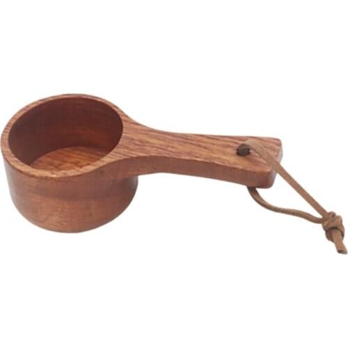 Coffee Scoop for Ground Coffee Bean Wooden Handle Measuring Spoon Tea Tablespoon 37MF