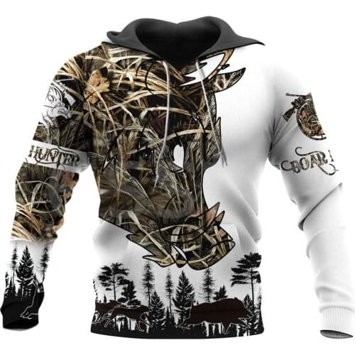 Tessffel Hog Hunting Boar Hunter Animal Camo Tattoo Harajuku Pullover 3DPrint Men/Women Tracksuit Unisex Casual Funny Hoodies 14