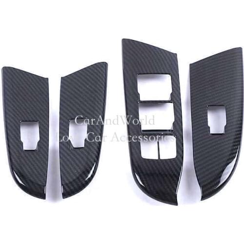 For Trumpchi GS8 2020 2021 Door Glass Lift Panel Cover Window Switch Button Frame Trims ABS Chrome Garnish Car Inner Accessories