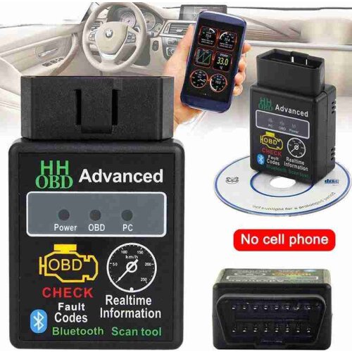 OBD2 ELM327 Bluetooth V2.1 OBDII ELM 327 WIFI HH OBD ELM327 Bluetooth OBD 2/II Diagnostic Tool Auto Code Scanner Wholesale