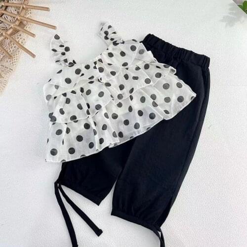 Baby Girl Clothes Toddler Girl Clothe Set Dot Printed Shirt and Long Pants Children Fashion Clothing Set Kids Clothes Set