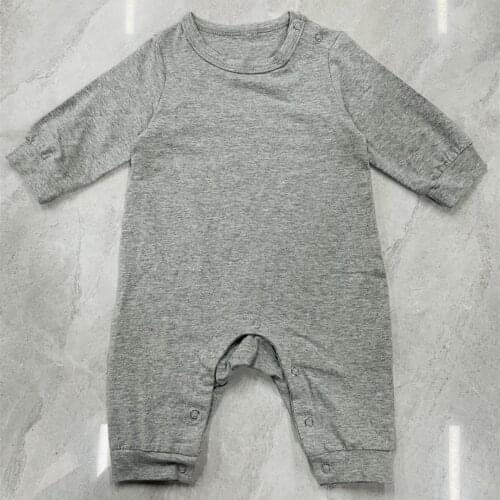 Solid Baby Romper 100Pcs/set Wholesale for Newborn Baby Girls Boys Long Sleeve Jumpsuits Spring Autumn 0-3M