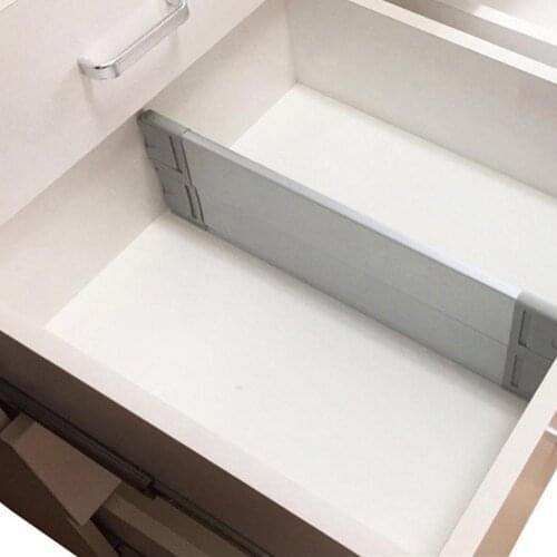 2020 370-510MM Expandable Drawer Dividers White Spring Loaded Expandable Kitchen Bedroom Organizer Gift Aluminum Storage Baffle