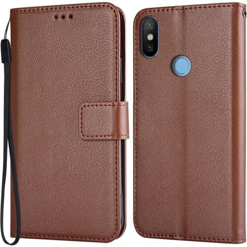 Plain Leather Flip Case for Xiaomi Mi 8 SE 8SE Phone Case Xiomi Mi 8 se Wallet Case for Xiaomi Mi 8 Back Cover Vintage Funda