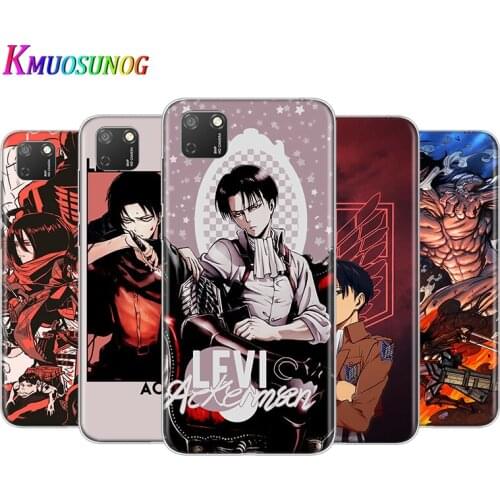 Transparent Cover Anime Japanese attack on Titan For Honor 9 9S 9A 9C 9X 9N 9i V9 10 10i 10X X10 Lite Pro Shockproof Phone Case