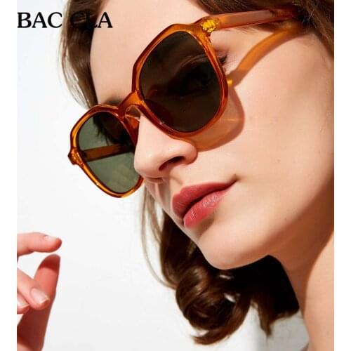 BAC CLA Ins Popular Candy Color Round Sunglasses Women Brand Designer Retro Orange Shades Men Sun Glasses UV400