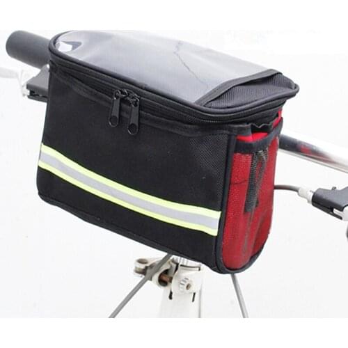 Road Mountain Bike Bicycle Bag Front Handbar Phone Bag Storage Pouch for Outdoor Recreation MTB Cycling Accessories