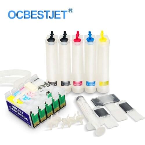 T1151 T1151 T1032 T1033 T1034 Continuous Ink Supply System For Epson Stylus TX515FN T1110 Printer CISS Ink Cartridge 5Colors/Set