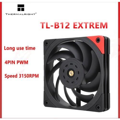 Thermalright TL-B12 EXTREM 120MM CPU Cooler Fan 4PIN PWM Speed 3150RPM Quiet Computer Case Cooling Fans