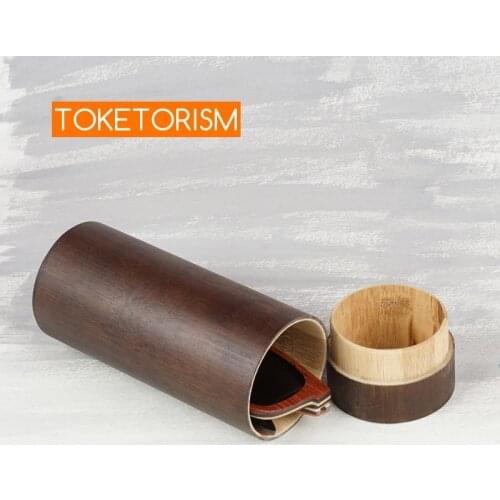 Toketorism bamboo wood box for sunglasses Vintage Eyewear accessories handmade