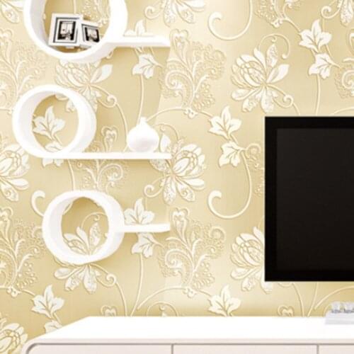 Thickened 3d Three Dimensional Wallpaper Self Adhesive Living Room Wallpaper Dormitory Sticker Background Wall Butterfly Flower