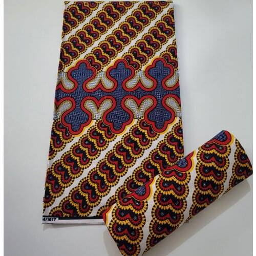 White Wax Pagne Guaranteed Real Tissus Wax 6yard/lot 2021 New High Quality African Fabric Print 100% Cotton Veritable Wax