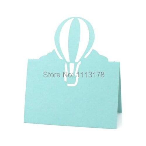 Hot Air Balloon Place Cards - Wedding Escort Card, Wedding Place Card, Cloud, Sky, Seating Card, Birthday baby shower Card