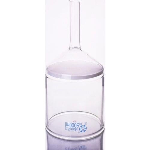 Bush funnel,Capacity 5000ml,Outer diameter 200mm,Effective length 200mm,Sand board specifications G3,Sand board funnel