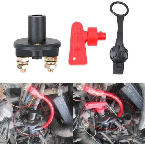 1 Removable Keys Cut Off Kill Switch Power Isolator Car Battery Disconnect Switch Car Accessories For Truck Marine ATV Universal