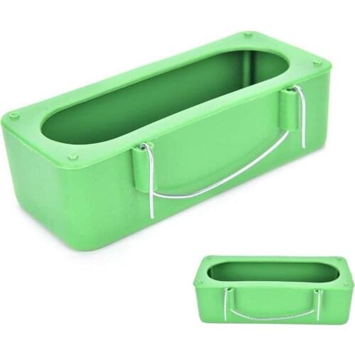 1Pcs Pet Parrot Food Water Bowl Feeder Bird Cage Mini Plastic Pigeons Birds Cage Sand Cup Feeding Holder Bathing Feeding Cup
