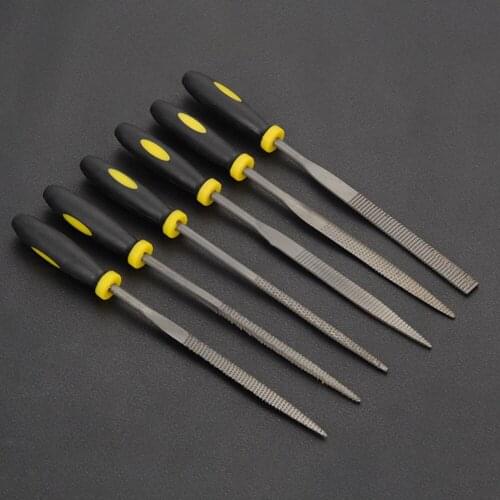 6pcs Mini Metal Filing Rasp Needle File Wood Carving Craft Tools Hand Woodworking Files Tool 140mm