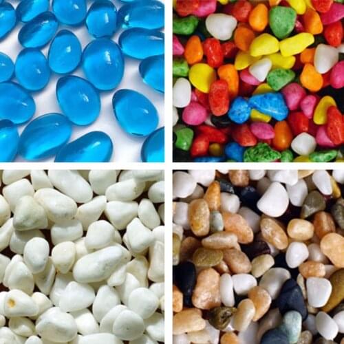 Aquarium accessorie fish tank decoration aquarium low sand multicolored stone color small stone pot multi-meat spread