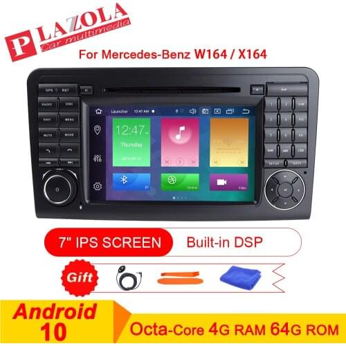 Android 10 DSP WIFI Car Stereo DVD Radio Player Navigation GPS For Mercedes-Benz ML W164 ML300 ML350 ML450 ML500 GL X164 CarPlay