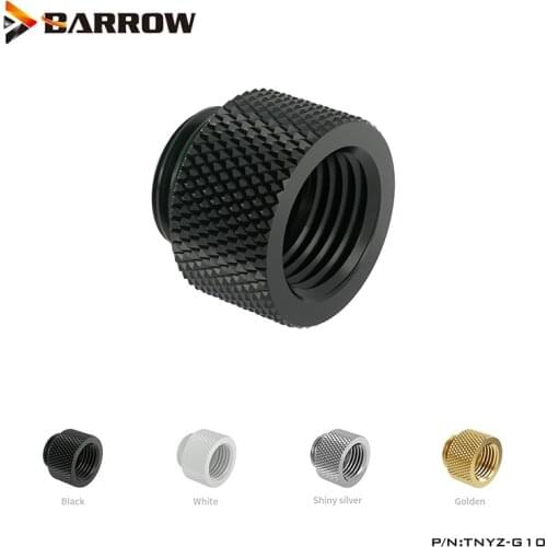 Barrow G1/4" Silver Gold Black White Male To Female 10mm Extender Computer Loop Fittings,TNYZ-G10