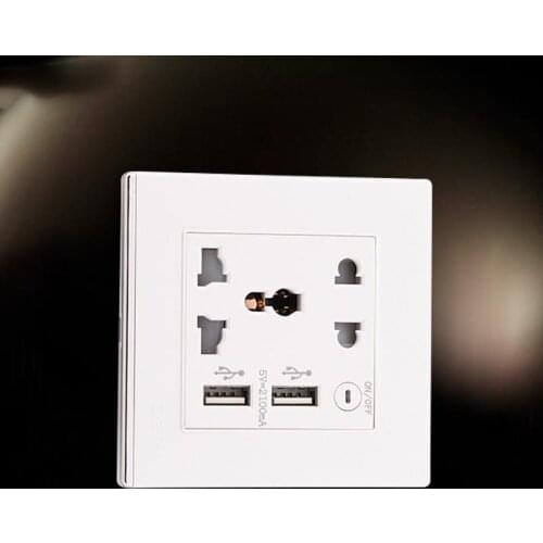 20pcs/lot White USB Wall Socket AC 5V 2100mA US UK EU AU Wall Socket 2 Port USB Outlet Power Charger for iphone Samsung HTC