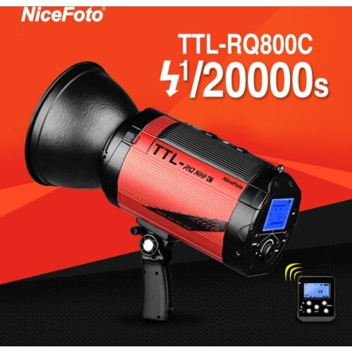 NiceFoto TTL-RQ800C TTL 2.4G Wireless GN78 HSS 1/8000S Studio Flash High Speed Speedlite with Transmitter for Canon DSLR Camera
