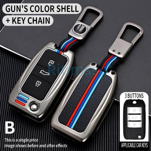 Zinc Alloy Car Key Cover Case Shell Holder Keychain for Roewe RX5 MG3 MG5 MG6 MG7 MG ZS GT GS 350 360 750 W5 Accessories
