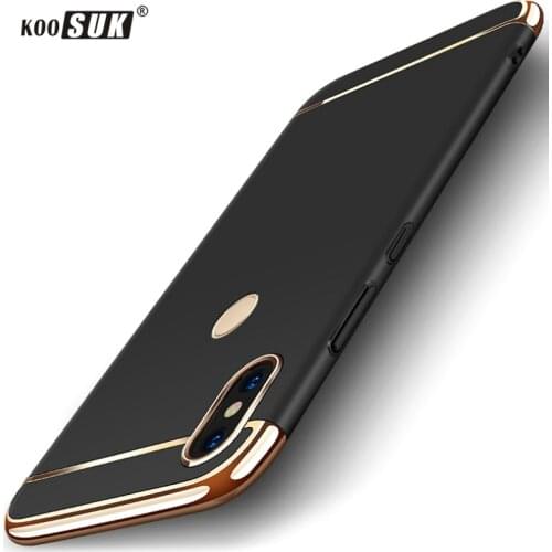 Xiaomi Redmi S2 Case Back Cover Redmi Y2 Fashion Stitching Gold Plated PC Plastic Phone Case For Xiaomi Redmi S2 Silm Hard Cover