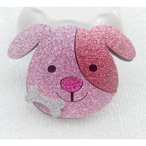 Diy Cute Felt Patched Decals Children Animals Patterned Cloth Clothes Hairpin Decoration 4pcs 46*62mm -K042