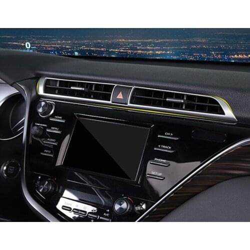 ABS Chrome For Toyota Camry 2018 2019 Car Accessories Middle Air Outlet Decoration Cover Trim Car Sticker Styling