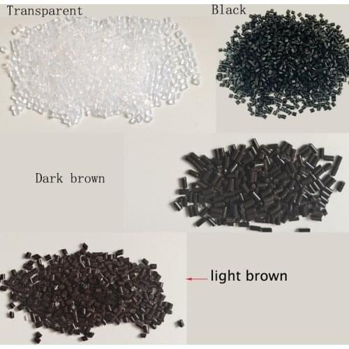 ITALY GLUE BEADS 100g Keratin Glue Granules Beads Grains Hair Extensions Light Brown Dark Brown Black hair glue beads