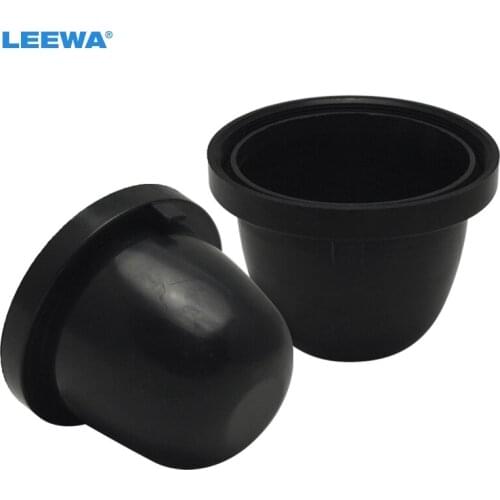 LEEWA 2PCS Car LED HID Headlight Waterproof DustProof Cover Rubber 70mm-83mm Anti-Dust Sealing Headlamp Cap #CA5592