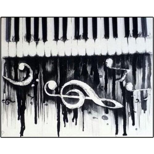 Mosaic Rhinestone painting by numbers Diy Diamond painting Music spectrum cross stitch crystal diamond embroidery sticker