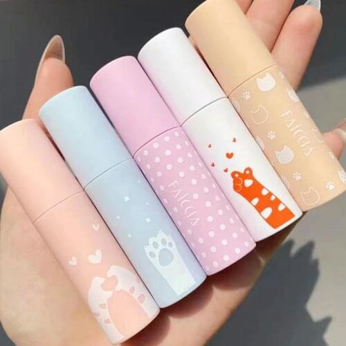 Cartoon lip gloss by FAICCIA nude makeup lip mud long lasting waterproof earth rose red pumpkin matte liquid lipstick AC391