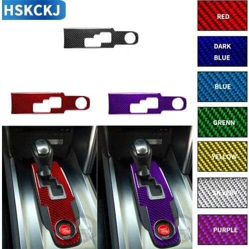 For GTR R35 2008-2016 Multiple Color Carbon Fiber Sticker Central Control Gear Box Shifter Panel Interiors Car Accessories